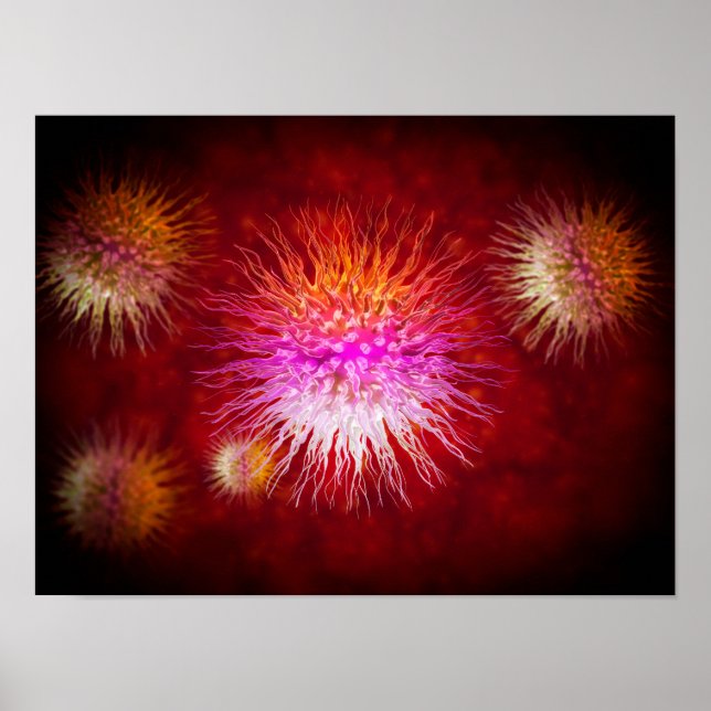 Pôster Visão Microscópica Dos Dendrimers 1 (Frente)