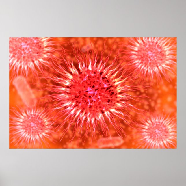 Pôster Visão Microscópica Dos Dendrimers 2 (Frente)