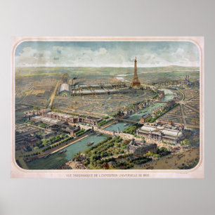 Poster Visão Panorâmica da exposição Paris 1900