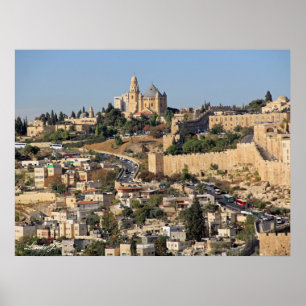 Poster Visão Panorâmica de Jerusalém em Israel