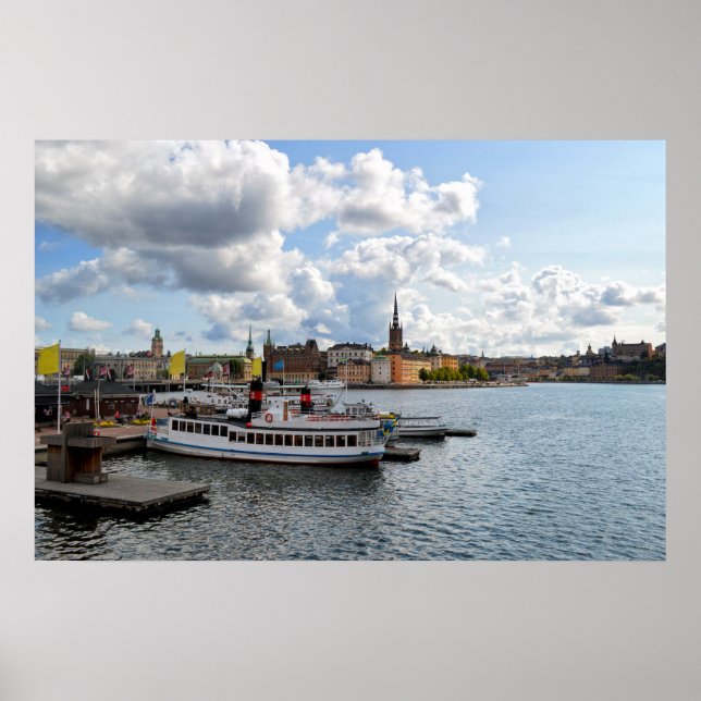 Poster Visão Suecia de Estocolmo (Frente)