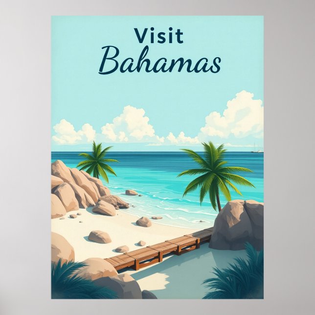 Poster Visit Bahamas  (Frente)