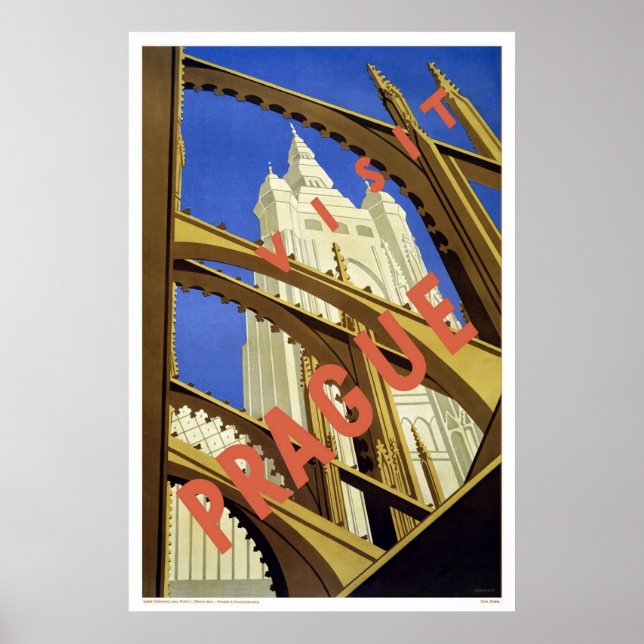 Poster Visit Prague (Frente)