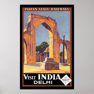 Pôster Visita India - Deli