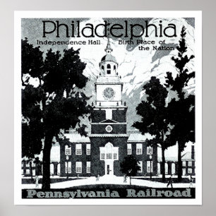 Poster Visita Philadelphfia na estrada de ferro de