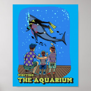 Poster Visitando Aquário