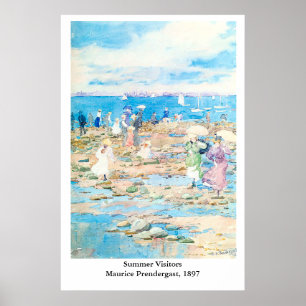 Poster Visitantes de Verão de Maurice Prendergast
