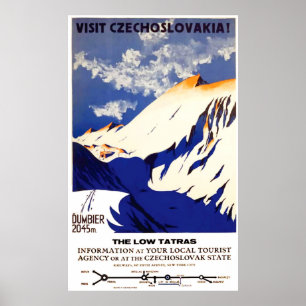 Poster Visitar a Checoslováquia