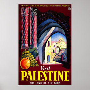 Poster Visite A Palestina A Terra Da Bíblia