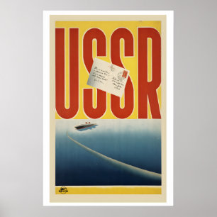 Poster Visite a URSS Viagem Para um Novo Mundo Viagens A