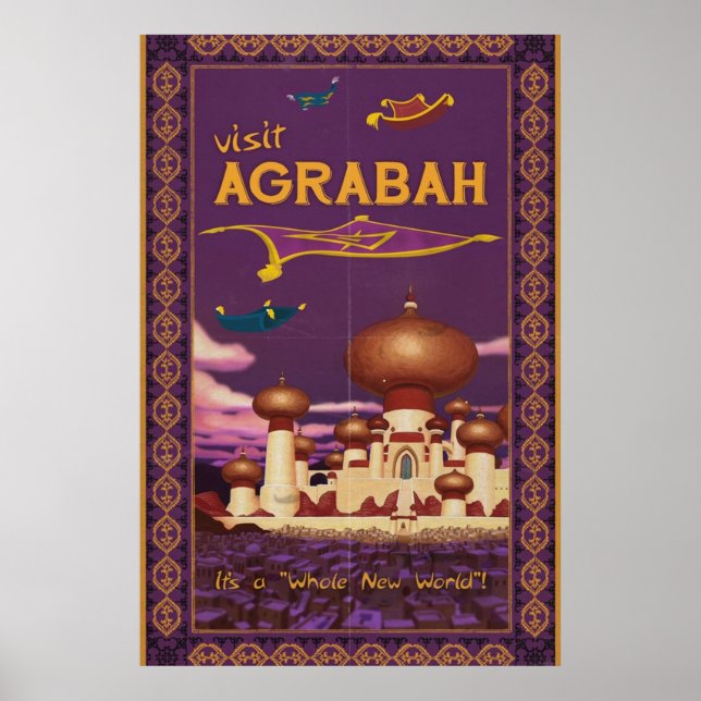 Poster Visite Agrabah (Frente)