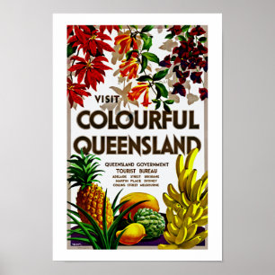 Pôster Visite Colorido Queensland