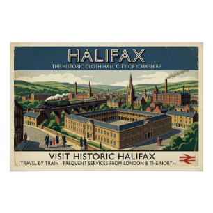 Pôster Visite Halifax Histórico - Arte de Poster de Viage
