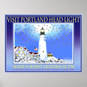 Pôster Visite Portland Head Light 1791