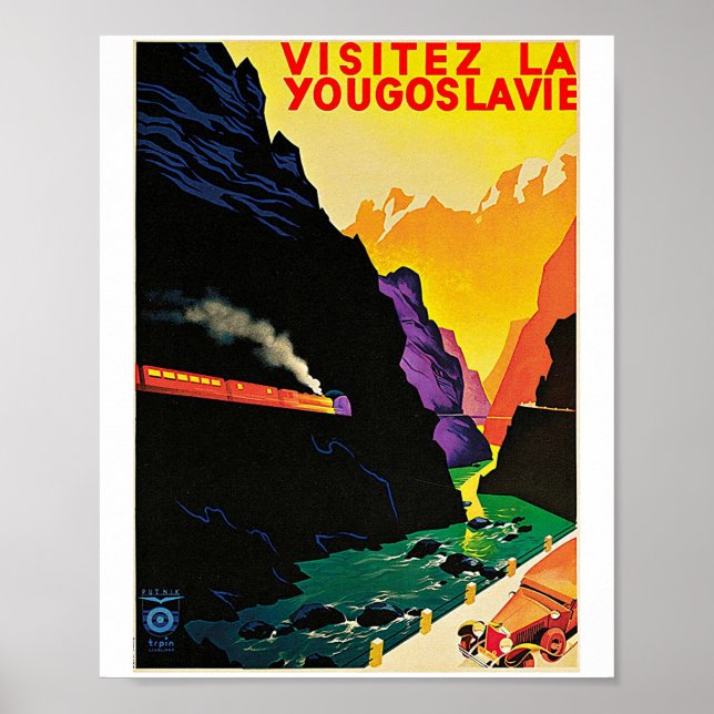 POSTER VISITEZ LA YUGOSLAVIE (Frente)