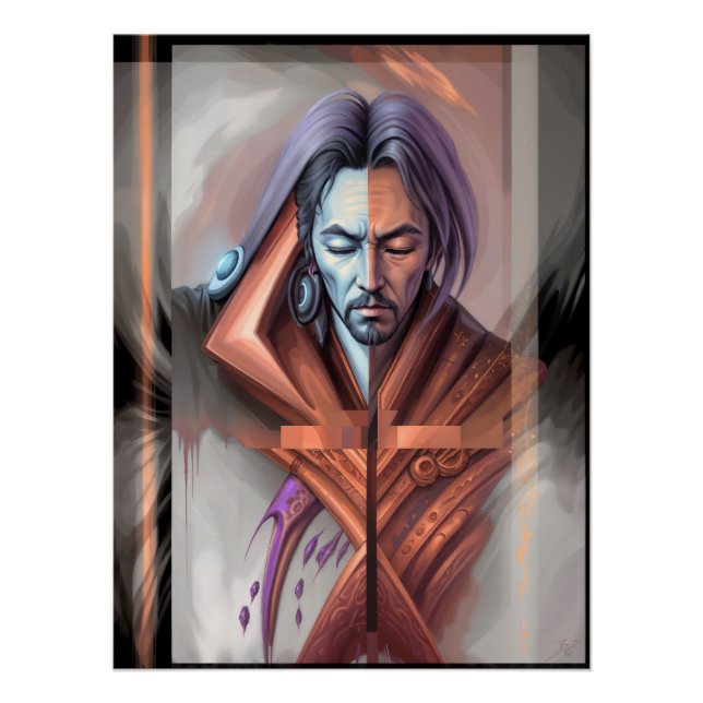 Pôster Visões abstrato (Frente)