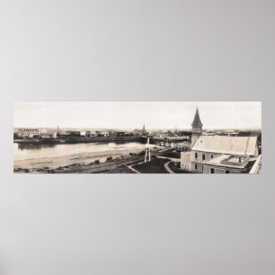 Pôster Vista 1915 de Fairbanks, fotografia longa da jarda
