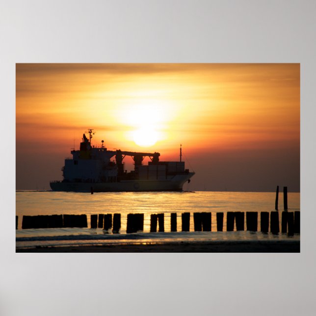 Pôster Vista à beira-mar - saudações do mar (Frente)