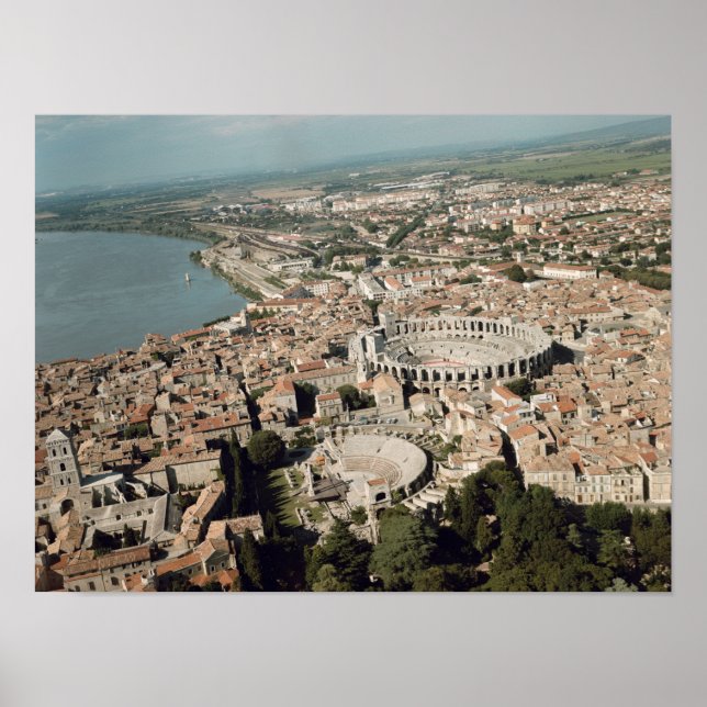 Poster Vista aérea da cidade com (Frente)