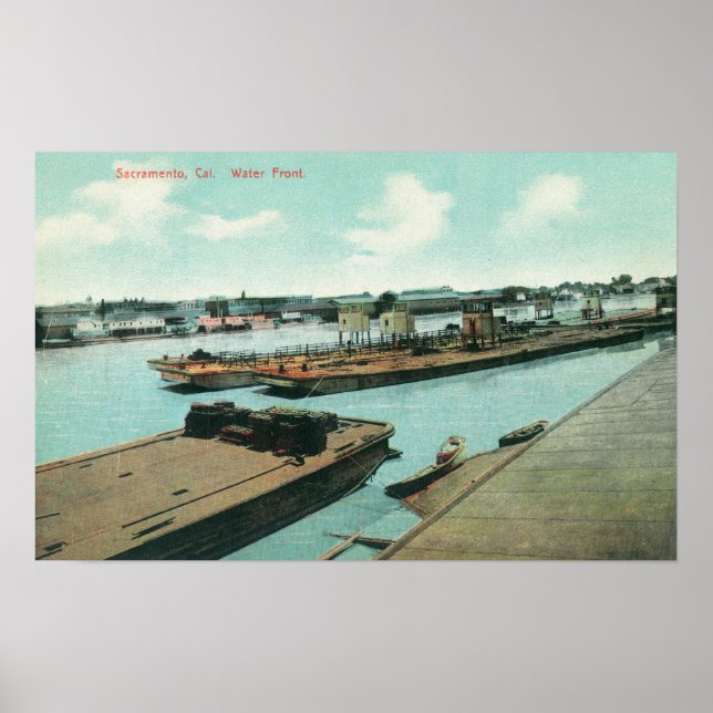 Pôster Vista aérea da frente de água 3 (Frente)