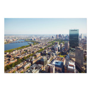 Pôster Vista aérea de Boston