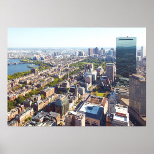 Pôster Vista aérea de Boston
