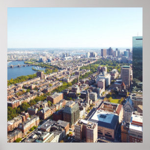 Pôster Vista aérea de Boston