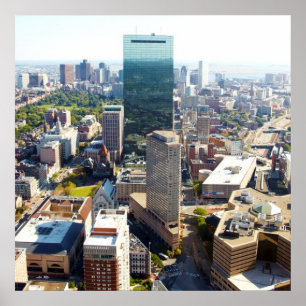 Pôster Vista aérea de Boston 2