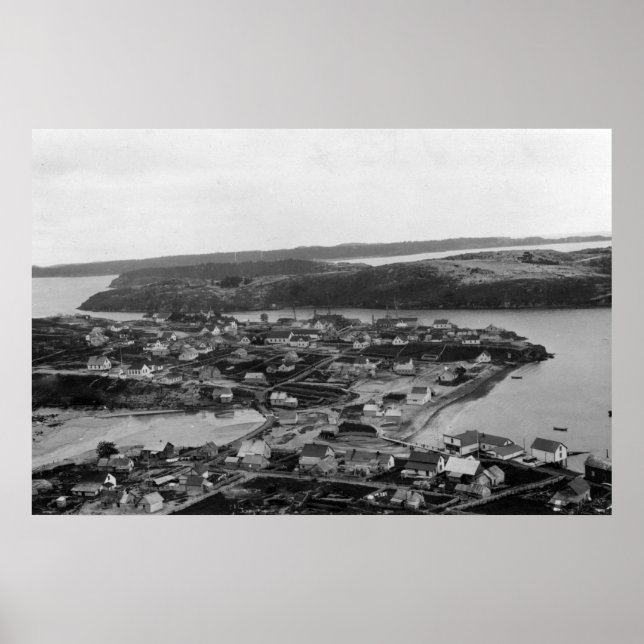Pôster Vista aérea de Kodiak, Alaska Photoógrafo (Frente)