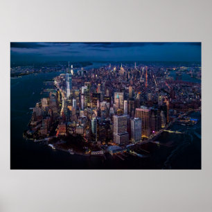 Poster Vista aérea de Manhattan