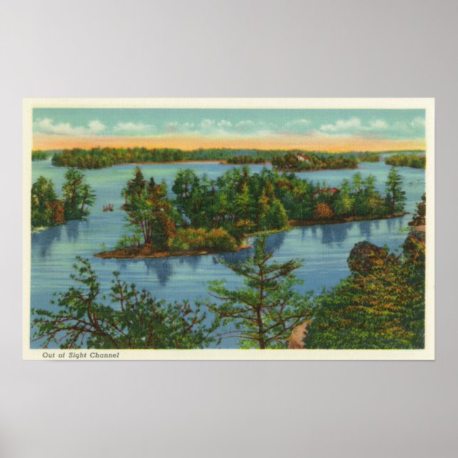 Poster Vista aérea do canal fora de vista (Frente)