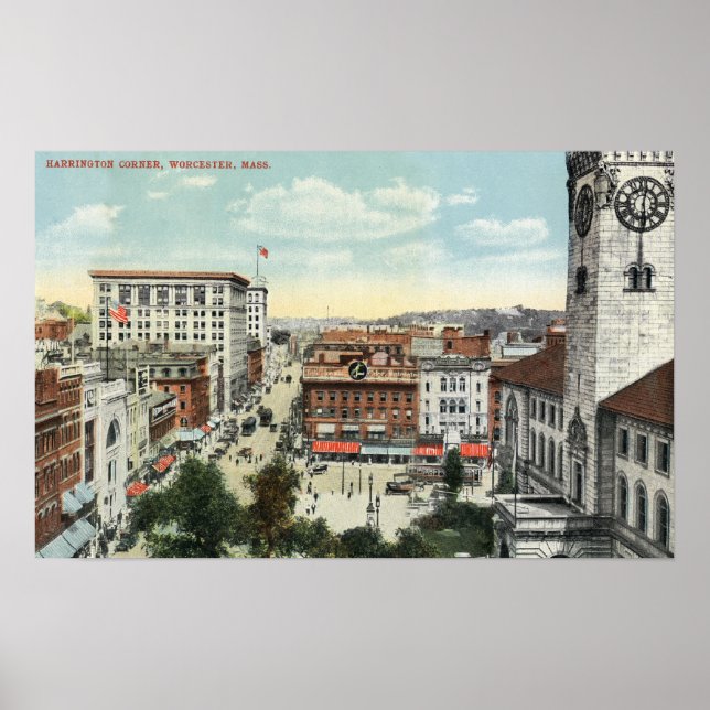 Pôster Vista aérea do canto de Harrington (Frente)