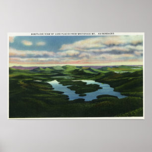 Poster Vista aérea do Lake Placid