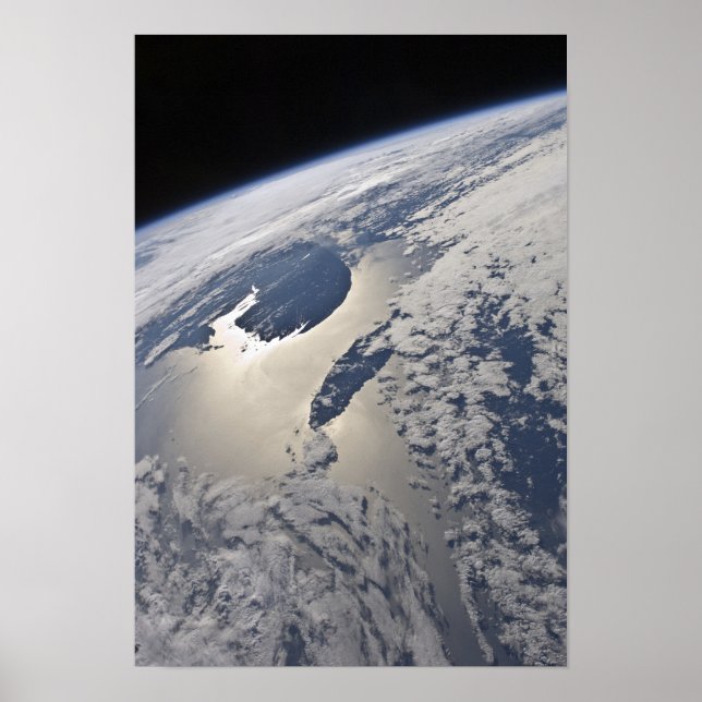 Poster Vista altamente oblíqua da Península de Gaspe (Frente)