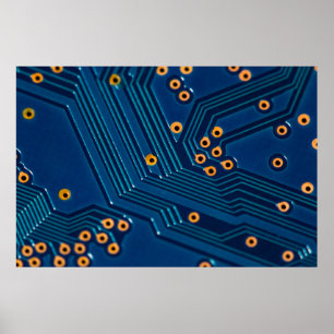 Poster Vista aproximada da macro do conselho eletrônico d