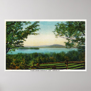 Poster Vista através do lago Rangeley