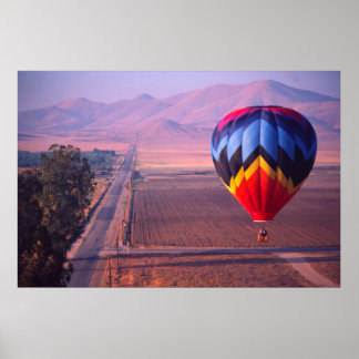 Poster Vista balônica ao nascer do sol