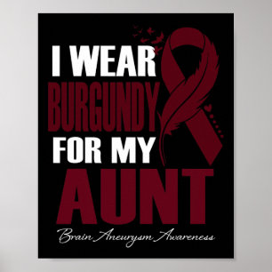 Poster Vista Burgundy Para Minha Tia Cérebro Sensibilizaç