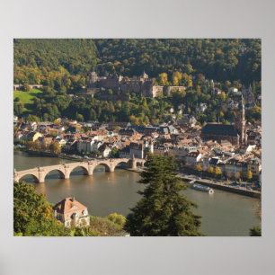 Pôster Vista da Alte Brucke ou Ponte Velha