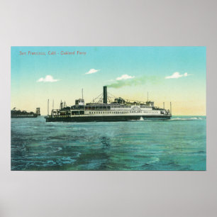 Poster Vista da balsa de Oakland