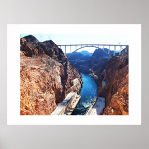 Pôster Vista da barragem Hoover