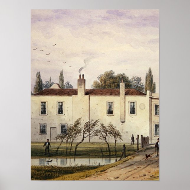 Poster Vista da Casa de Copenhaga, 1853 (Frente)