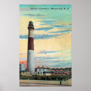 Pôster Vista da cidade de Absecon LighthouseAtlantic, NJ