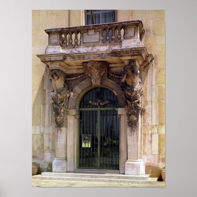 Pôster Vista da entrada do museu (Frente)