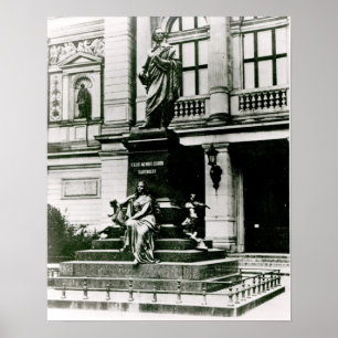 Pôster Vista da estátua de Mendelssohn