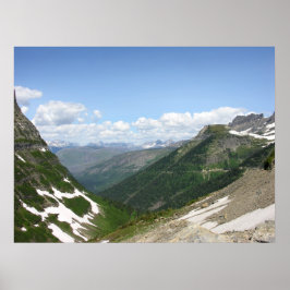 Pôster Vista da estrada indo para o sol