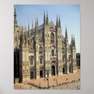 Pôster Vista da fachada, começada 1386