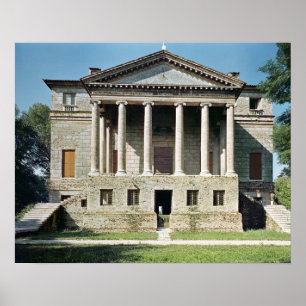 Pôster Vista da fachada principal, construída em 1559-60