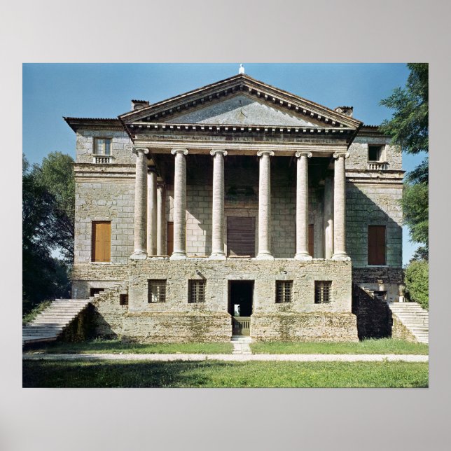 Pôster Vista da fachada principal, construída em 1559-60 (Frente)