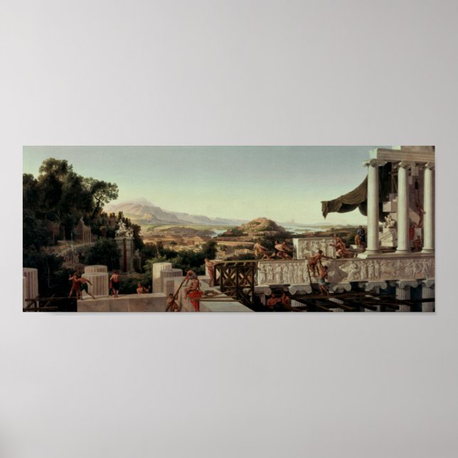 Pôster Vista da Flor da Grécia (Frente)